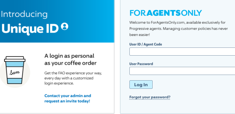 ForAgentsOnly Progressive Agent Login guide