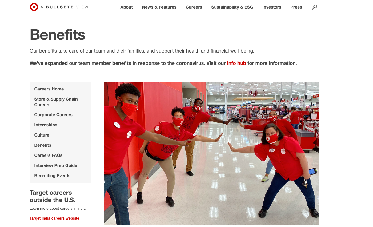Target Pay and Benefits portal