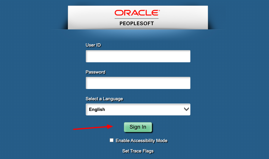 Oracle PeopleSoft Login