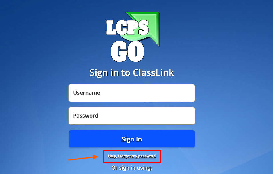 lcpsgo forgot password