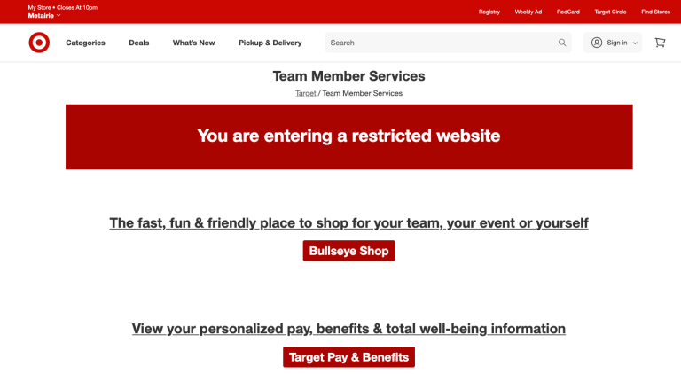 How to Mange Your Target Employee Login Account