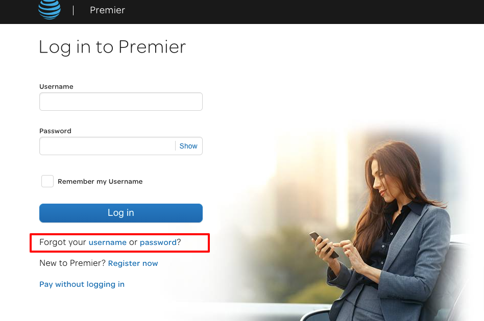 AT-T-Premier-Login-password