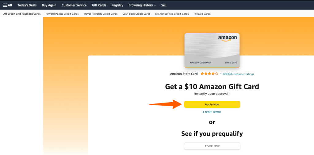 Amazon Store Credit Card Login at