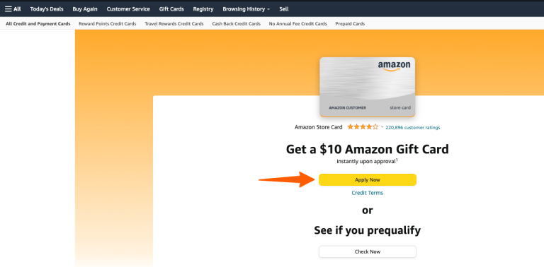 Amazon Store Credit Card Login at amazon.syf.com