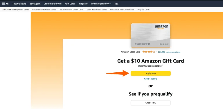 Amazon Store Credit Card Login at amazon.syf.com