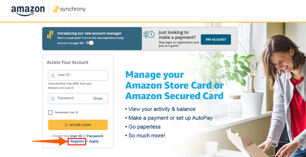 Amazon Store Credit Card Login at