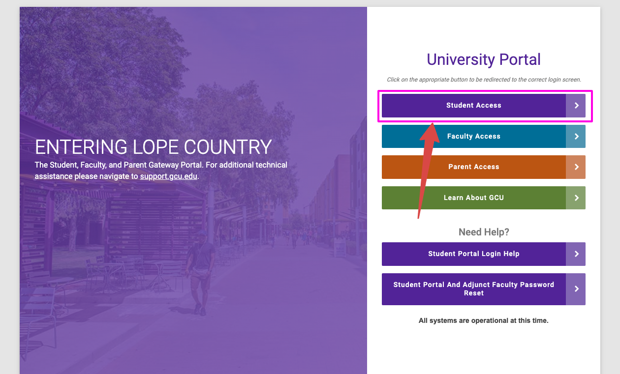 GCU Student Portal