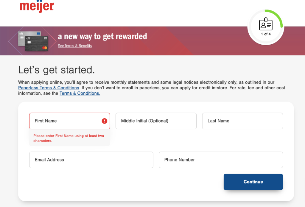 Meijer Credit Card Login at