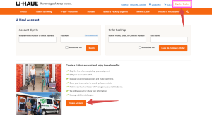 Find and Use U Haul Login at www.uhaul.com