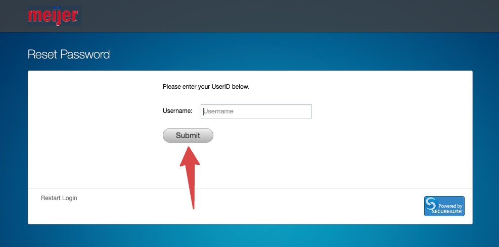 meijer forgot password