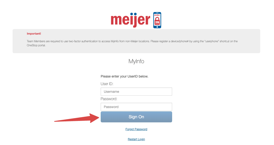 meijer myinfo login