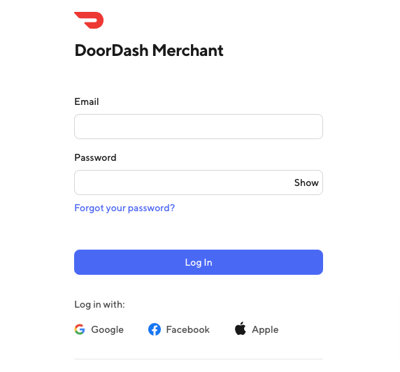 DoorDash-Login