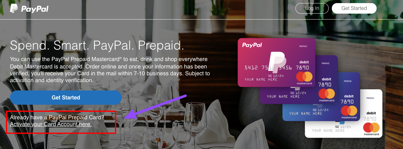 PayPal Prepaid Mastercard activation