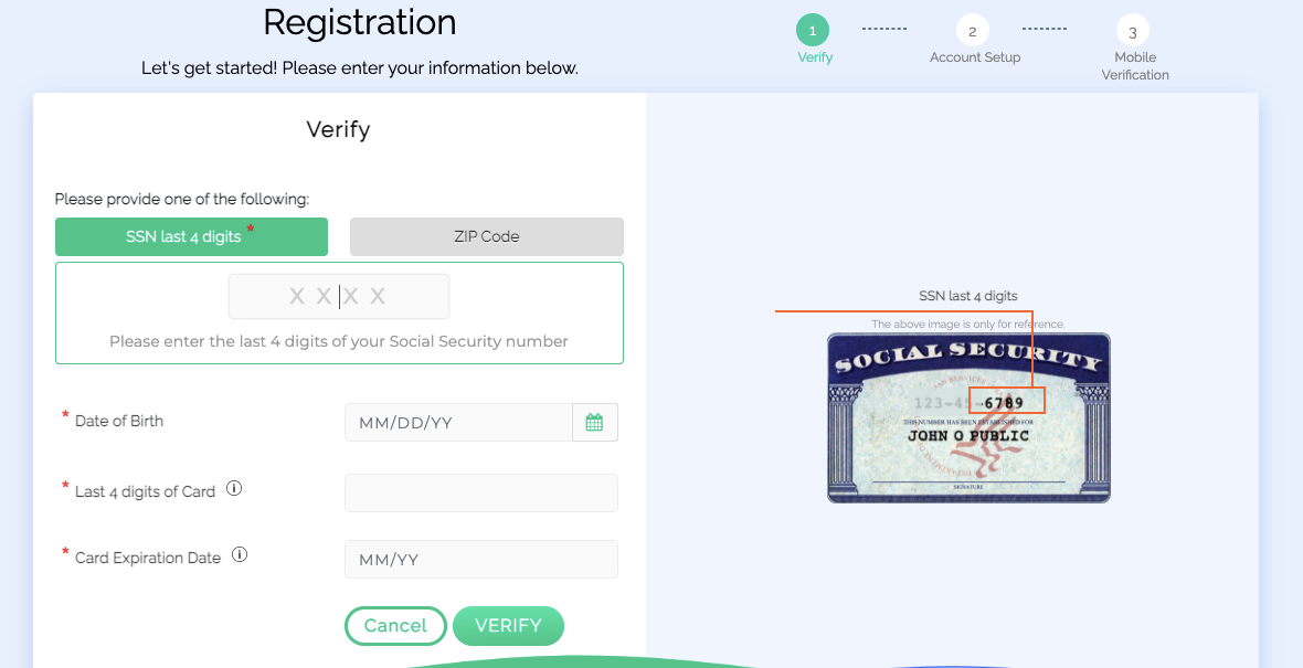 smiONE card registration