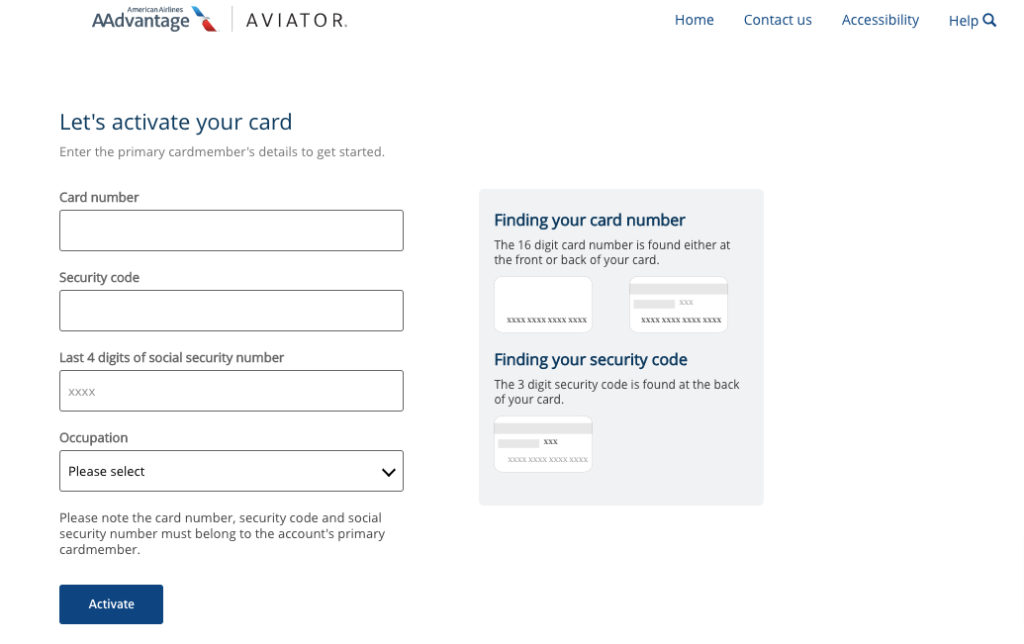 Aviator Mastercard Login at