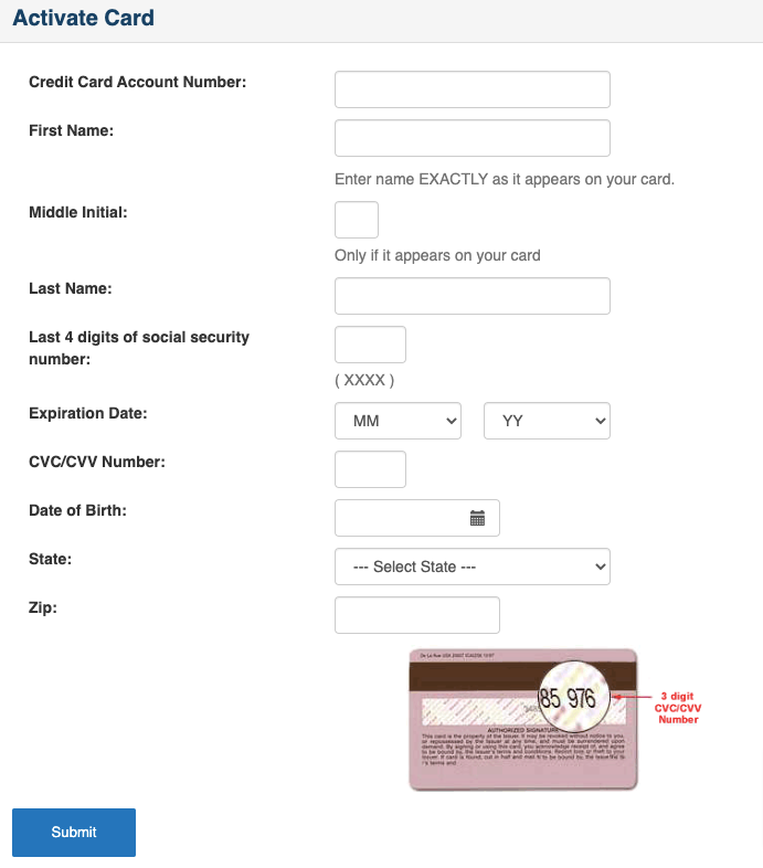Activate Opensky Credit Card