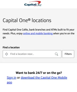 Capital One Bank Near Me : Find Capital One Branch Locations and ATMs Nearby