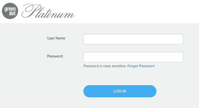 Green Dot Platinum card login