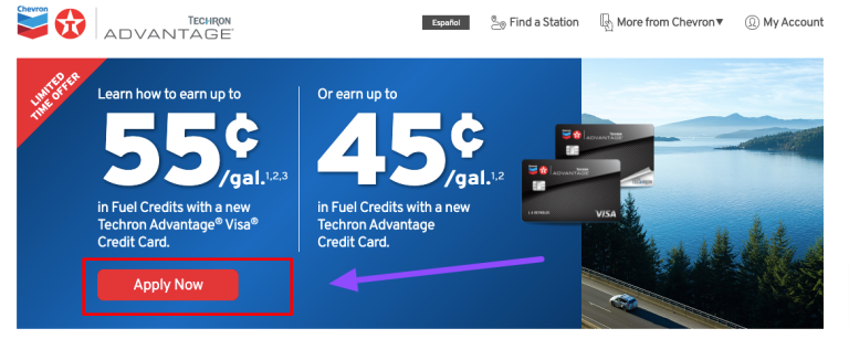 Chevron Texaco Credit Card Login at chevrontexacocards.com