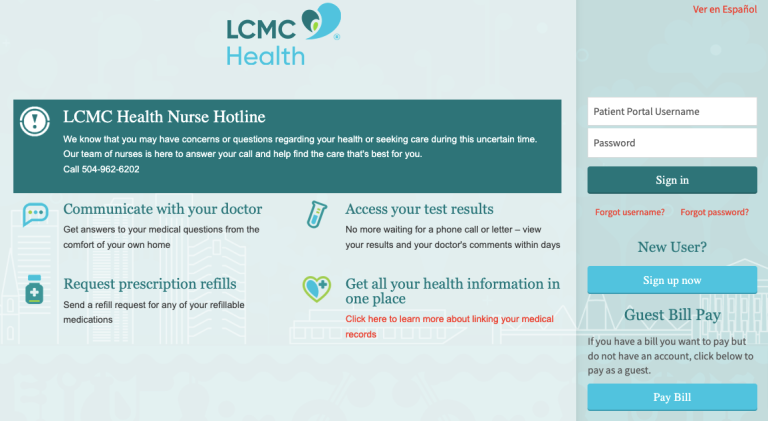 How to Find and Use Your LCMC Patient Portal Login