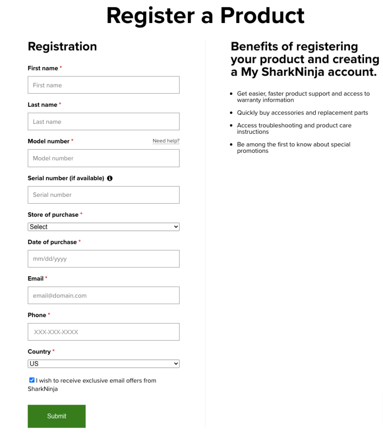 How to Register Your Ninja Product at RegisterYourNinja.com