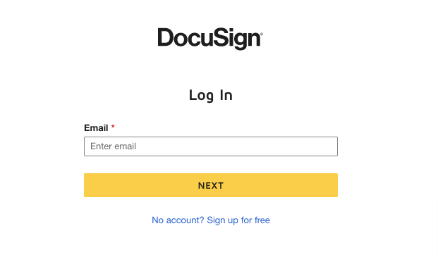 DocuSign-Login