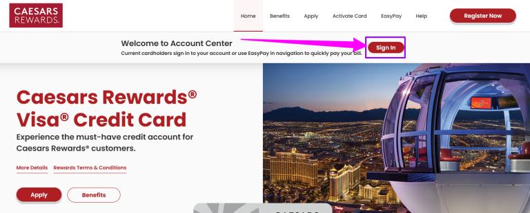 How to Access Your Caesars Rewards Visa Login Portal