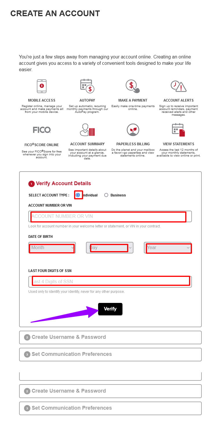 How to Create KMFUSA new Account online