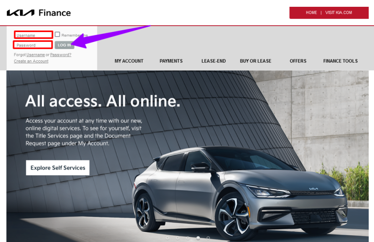 Kia Motors Finance Login at www.kmfusa.com