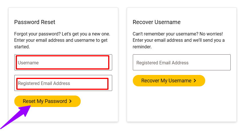  Reset Password of UPS Login online