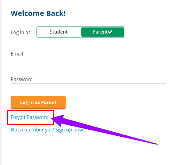 How to Reset the Password of the Time4Learning Parent Portal