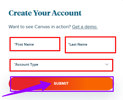How to creat Canvas Instructure Teacher Account