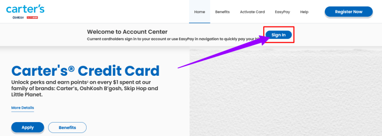 How to Access Your Carter’s Credit Card Login Account