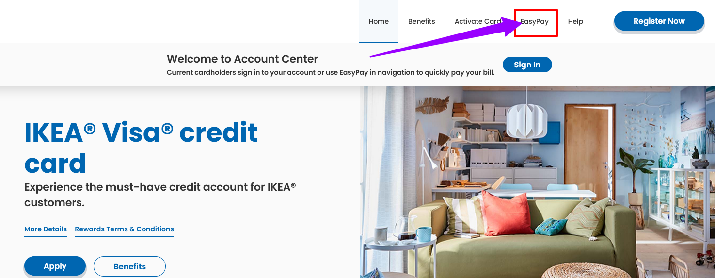 How to pay IKEA Credit Card Bill Payment with EasyPay