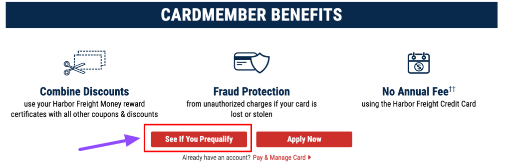 Access Your Harbor Freight Credit Card Login at harborfreight.syf.com
