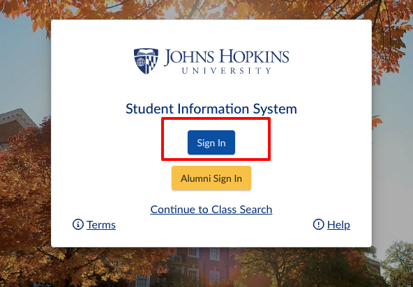 SIS-Student-Information-System-Johns-Hopkins-University