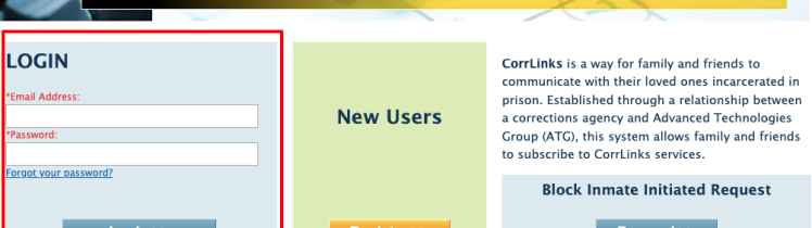 CorrLinks Login