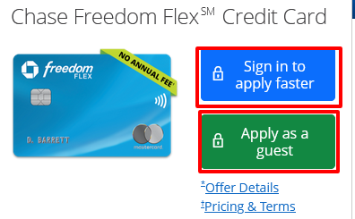 How to Apply for Chase Freedom Flex Credit Card