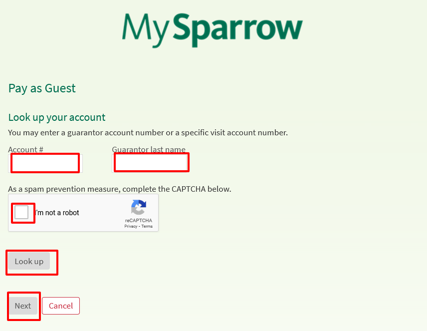 How to Make Payment as a Guest in MySparrow online
