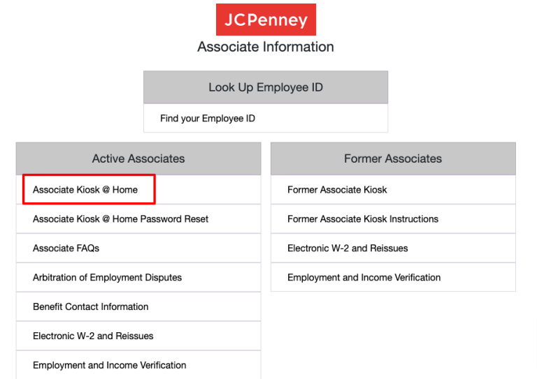 Access Your JCPenney Kiosk Login at jcpassociates.com