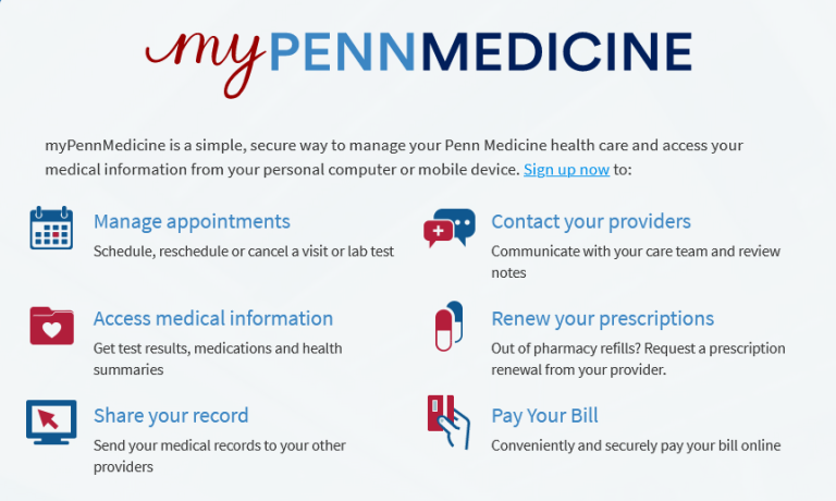 MyPennMedicine Login Guide at myPennMedicine.Org