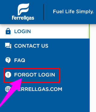 How to Reset Ferrellgas Login Details