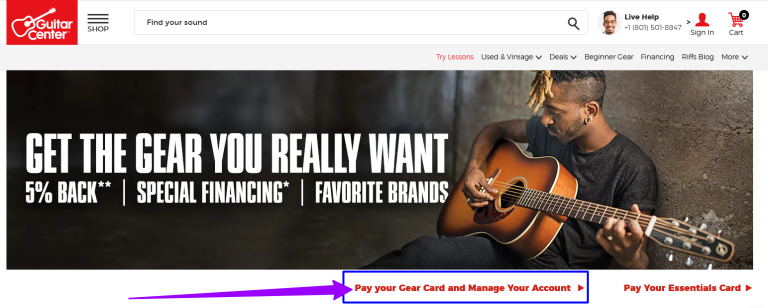 How to Login to Your Guitar Center Credit Card Account