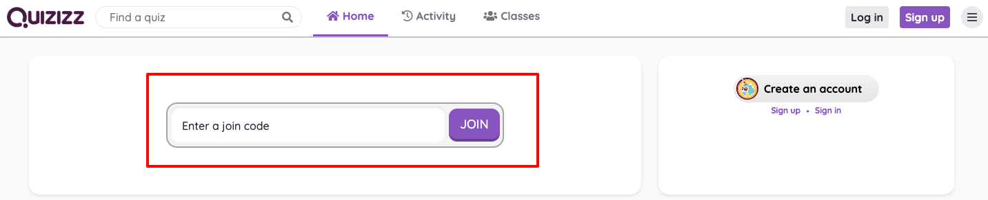 How to Join Quizizz Activity with Quizizz Code