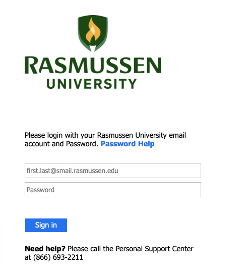 Rasmussen Student Portal login