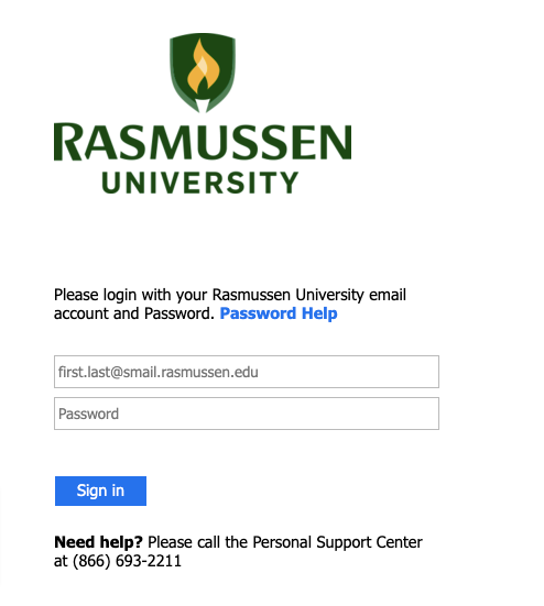 Rasmussen Student Portal Login at portal.rasmussen.edu