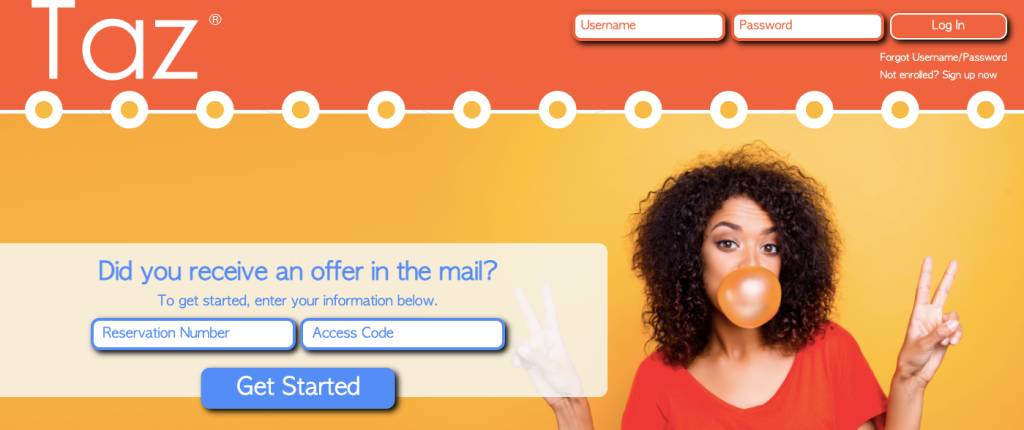 Taz Visa Credit Card apply