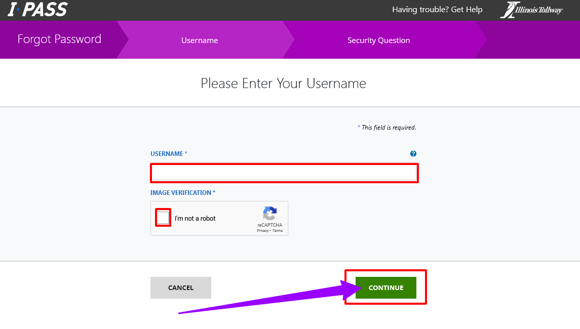 How to Recover I-Pass Login Passward Online