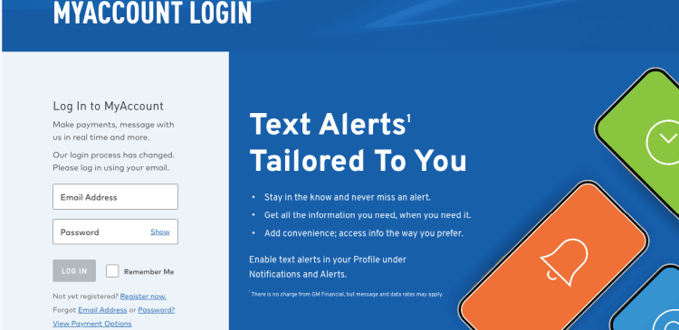 GM Financial login