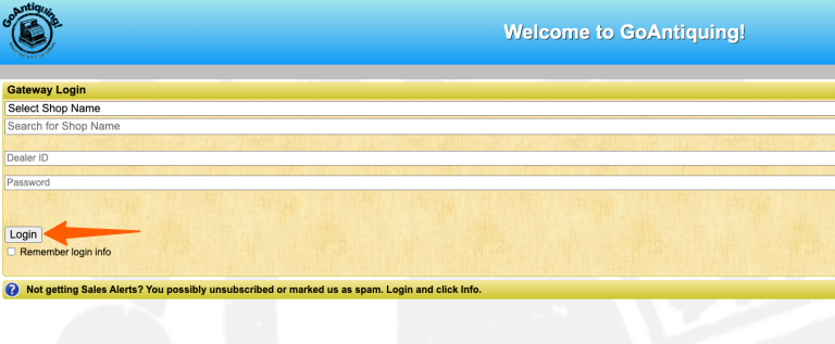 How to Manage your Go Antiquing Dealer Login Account Online